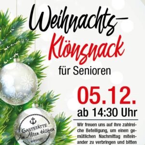 Bilder vom Weihnachtsklönsnack am 5.12.2024